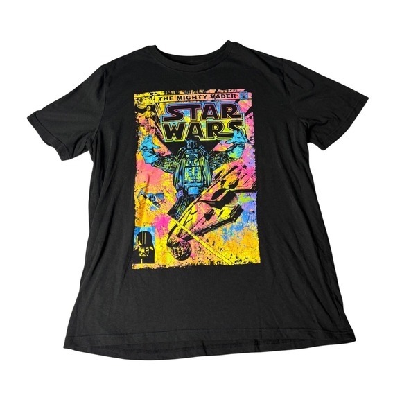 Star Wars Mighty Vader‎ Graphic T-Shirt Comic Book Style XL - Picture 1 of 6